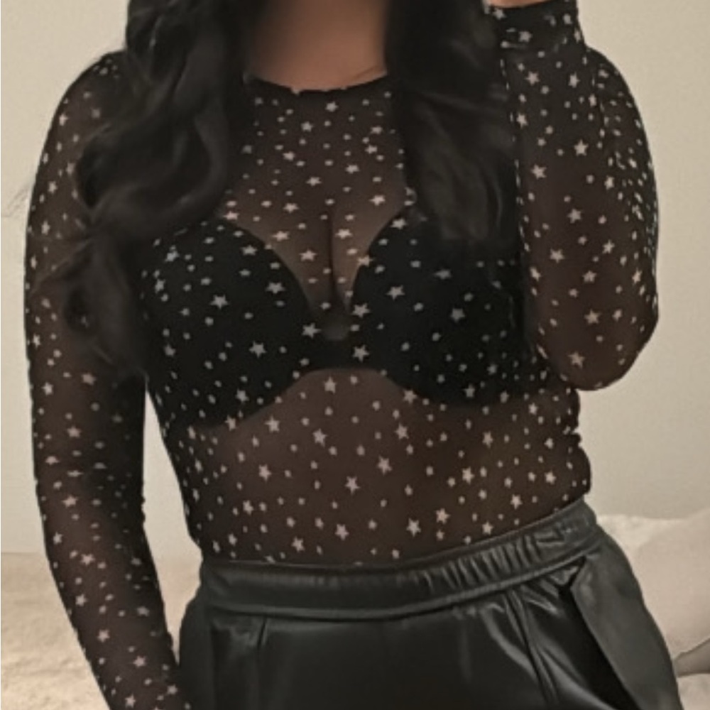 Zara Star See Through Top